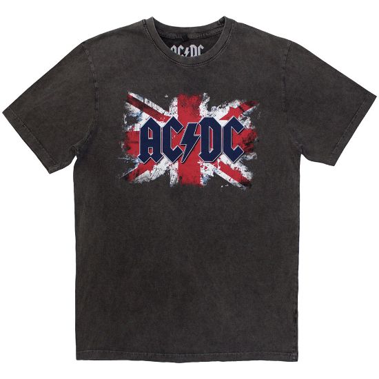 Picture of AC/DC Unisex Stone Wash T-Shirt: Flag