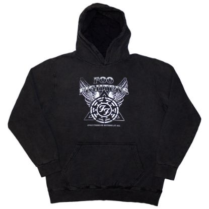 Picture of Foo Fighters Unisex Pullover Hoodie: Everything Or Nothing At All Logo Wash Collection