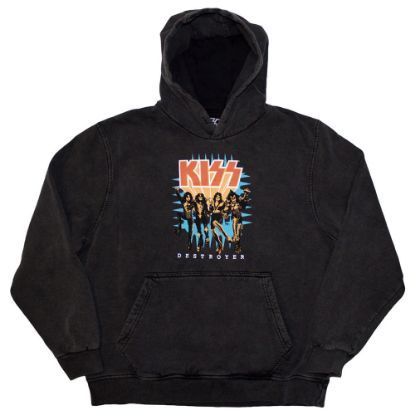 Picture of KISS Unisex Pullover Hoodie: Destroyer 3D Logo Wash Collection