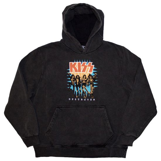 Picture of KISS Unisex Pullover Hoodie: Destroyer 3D Logo Wash Collection