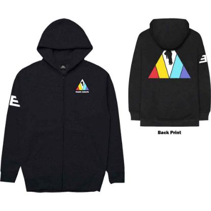 Picture of Imagine Dragons Unisex Zipped Hoodie: Triangle Back Print