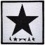 Picture of David Bowie Woven Patch: Blackstar On White