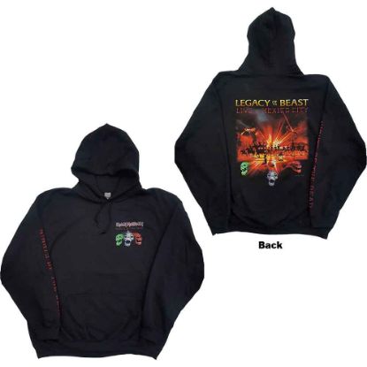 Picture of Iron Maiden Unisex Pullover Hoodie: Nights Of The Dead Back & Sleeve Print