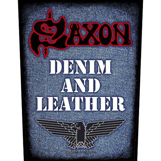 Picture of Saxon Back Patch: Denim & Leather