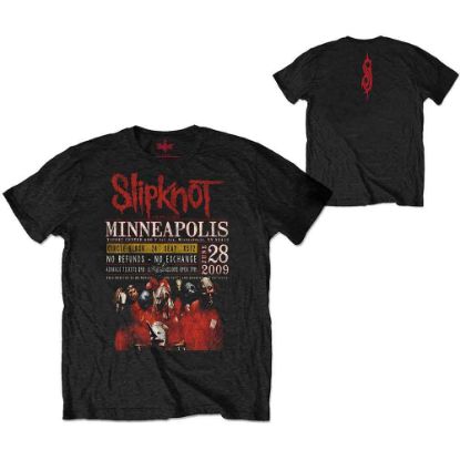 Picture of Slipknot Unisex T-Shirt: Minneapolis '09 Eco-Friendly Back Print