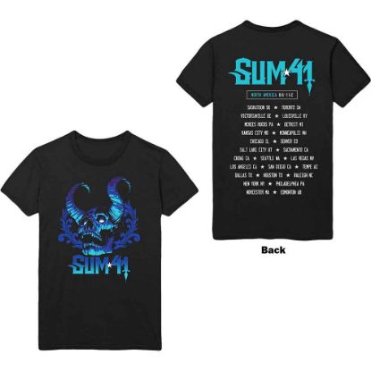 Picture of Sum 41 Unisex T-Shirt: Blue Demon Back Print