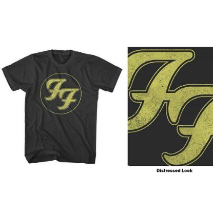 Picture of Foo Fighters Unisex T-Shirt: Distressed FF Logo