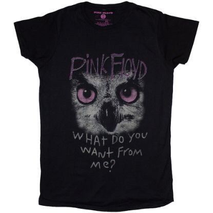 Picture of Pink Floyd Ladies T-Shirt: Owl - WDYWFM?