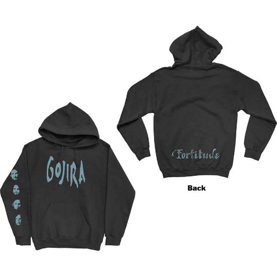 Picture of Gojira Unisex Pullover Hoodie: Fortitude Faces Back & Sleeve Print