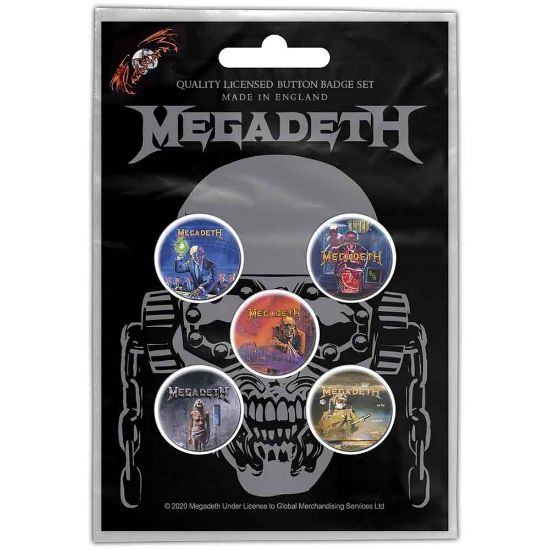 Picture of Megadeth Button Badge Pack: Vic Rattlehead