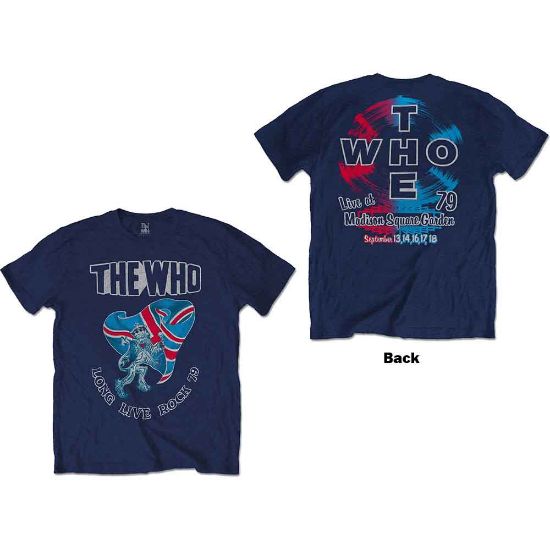 Picture of The Who Unisex T-Shirt: Long Live Rock '79 Back Print