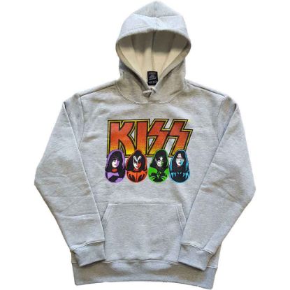 Picture of KISS Unisex Pullover Hoodie: Logo, Faces & Icons