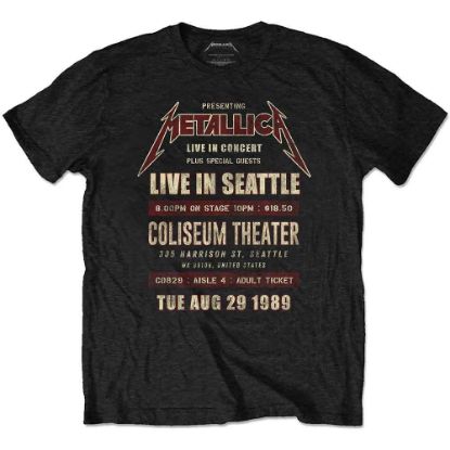 Picture of Metallica Unisex T-Shirt: Seattle '89 Eco-Friendly