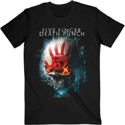 Picture of Five Finger Death Punch Unisex T-Shirt: Interface Skull