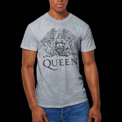 Picture of Queen Unisex T-Shirt: Crest Wash Collection