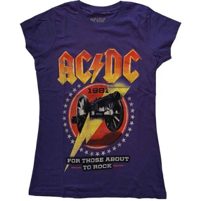 Picture of AC/DC Ladies T-Shirt: For Those About To Rock '81