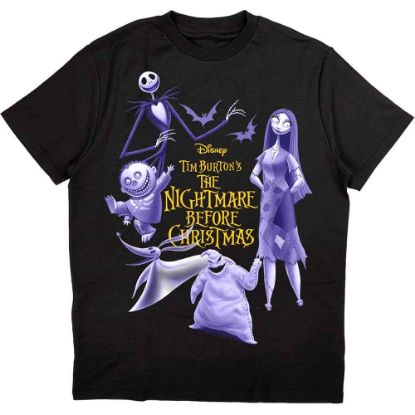 Picture of The Nightmare Before Christmas Unisex T-Shirt: Purple Characters