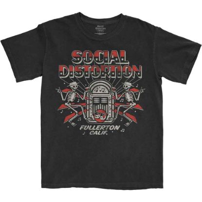 Picture of Social Distortion Unisex T-Shirt: Jukebox Skelly
