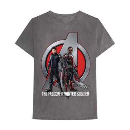 Picture of Marvel Comics Unisex T-Shirt: Falcon & Winter Soldier A Logo