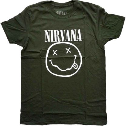 Picture of Nirvana Unisex T-Shirt: White Happy Face