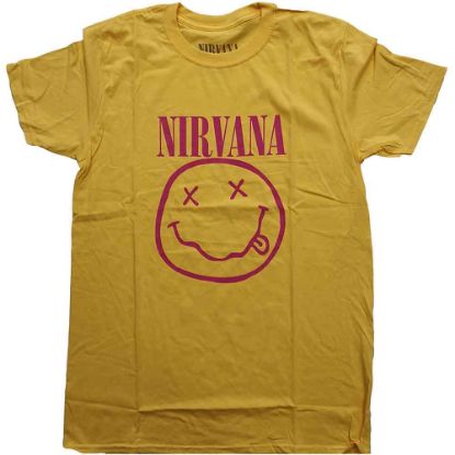Picture of Nirvana Unisex T-Shirt: Pink Happy Face