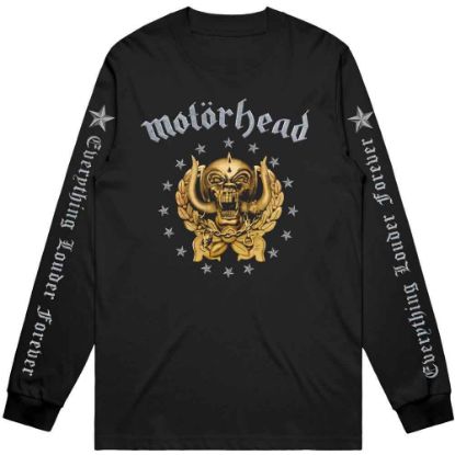 Picture of Motorhead Unisex Long Sleeve T-Shirt: Everything Louder Forever Sleeve Print