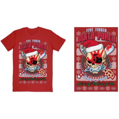 Picture of Five Finger Death Punch Unisex T-Shirt: Zombie Kill Xmas