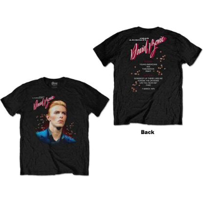 Picture of David Bowie Unisex T-Shirt: Young Americans Back Print