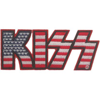 Picture of KISS Woven Patch: American Flag Logo (Standard) 