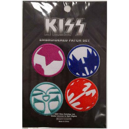 Picture of KISS Woven Patch Set: 4 x Mini Icons  