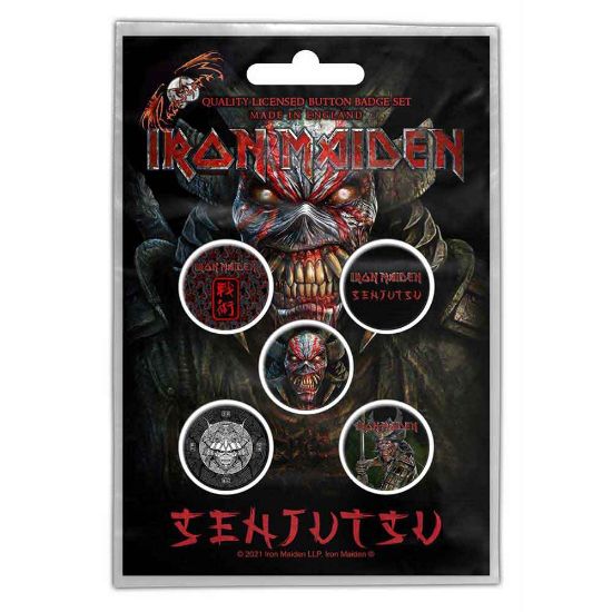 Picture of Iron Maiden Button Badge Pack: Senjutsu