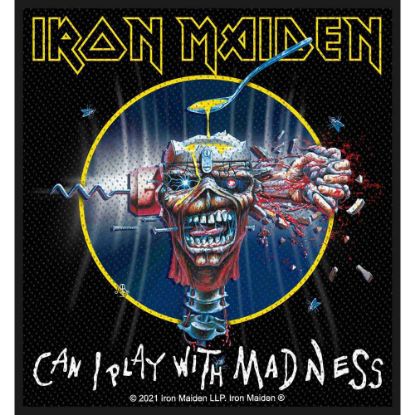 Picture of Iron Maiden Woven Patch: Can I Play With Madness (Retail Pack) (Standard)