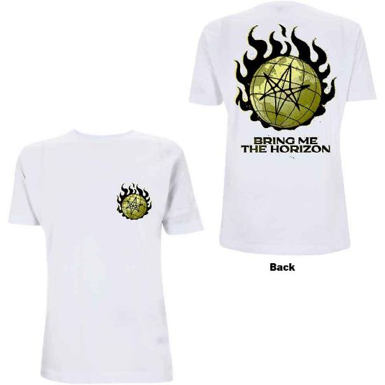 Picture of Bring Me The Horizon Unisex T-Shirt: Globe Back Print