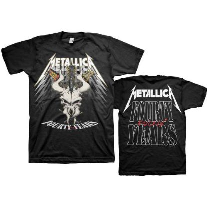 Picture of Metallica Unisex T-Shirt: 40th Anniversary Forty Years Back Print