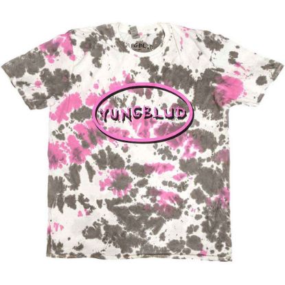 Picture of Yungblud Unisex T-Shirt: Scratch Logo Oval Wash Collection