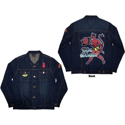 Picture of The Rolling Stones Unisex Denim Jacket: Sympathy Back & Sleeve Print