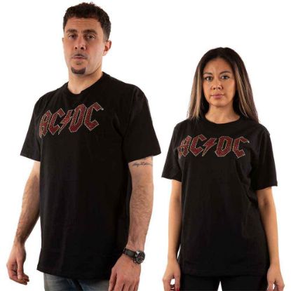 Picture of AC/DC Unisex T-Shirt: Full Colour Logo Embellished