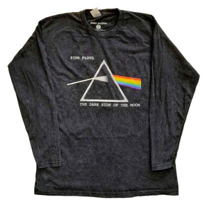 Picture of Pink Floyd Unisex Long Sleeve T-Shirt: Dark Side Of The Moon Courier Wash Collection