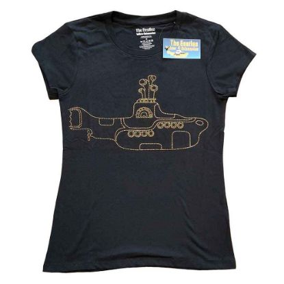 Picture of The Beatles Ladies T-Shirt: Yellow Submarine Embellished