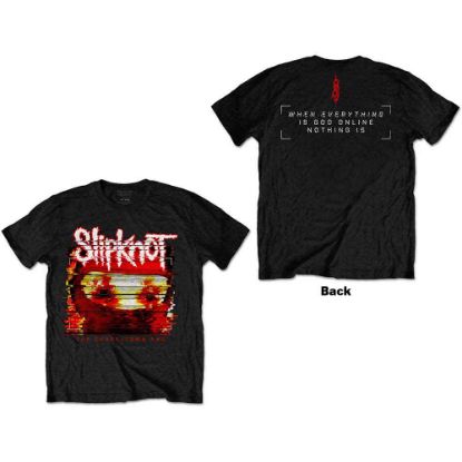 Picture of Slipknot Unisex T-Shirt: Chapeltown Rag Glitch Back Print