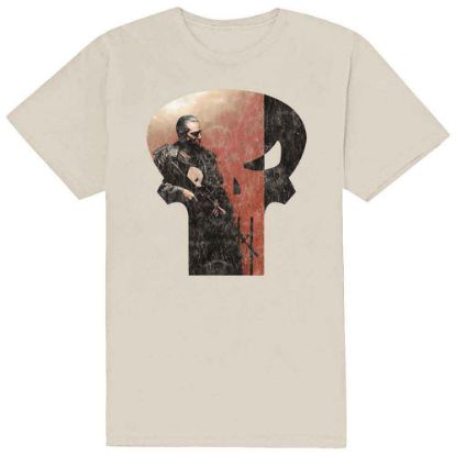 Picture of Marvel Comics Unisex T-Shirt: Punisher Skull Outline Character
