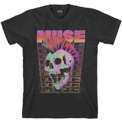 Picture of Muse Unisex T-Shirt: Mowhawk Skull