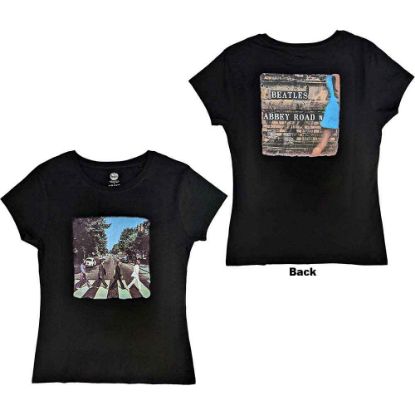 Picture of The Beatles Ladies T-Shirt: Vintage Abbey Road Back Print