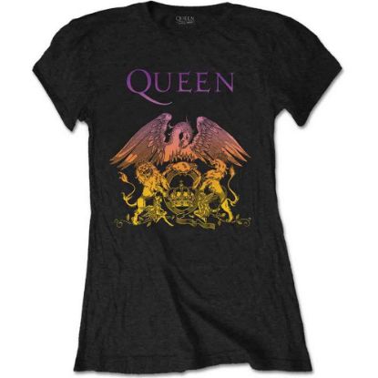 Picture of Queen Ladies T-Shirt: Gradient Crest
