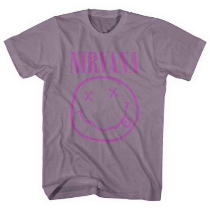 Picture of Nirvana Unisex T-Shirt: Purple Happy Face