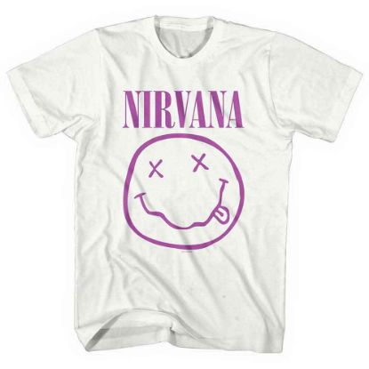 Picture of Nirvana Unisex T-Shirt: Purple Happy Face