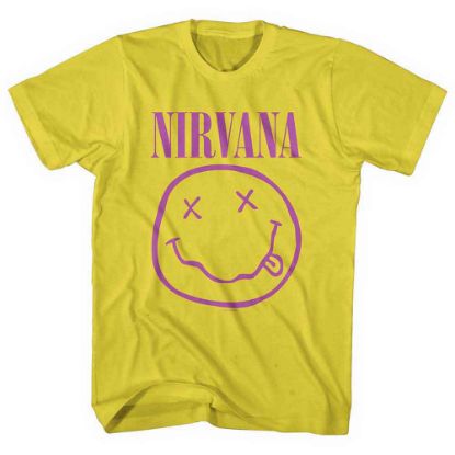Picture of Nirvana Unisex T-Shirt: Purple Happy Face