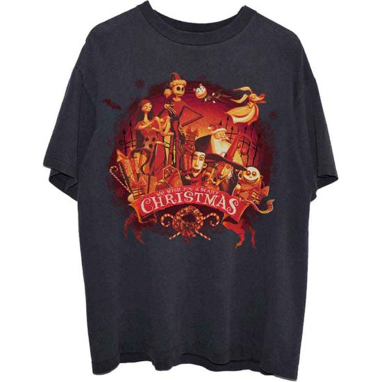 Picture of The Nightmare Before Christmas Unisex T-Shirt: We Wish You A Scary Christmas