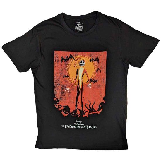Picture of The Nightmare Before Christmas Unisex T-Shirt: Jack Orange Sun & Logo