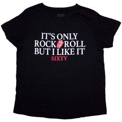 Picture of The Rolling Stones Ladies T-Shirt: Sixty It's only R&R but I like it Foiled